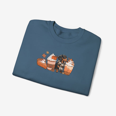 Dachshund Autumn Sweatshirt for Women - Crew Sweatshirt